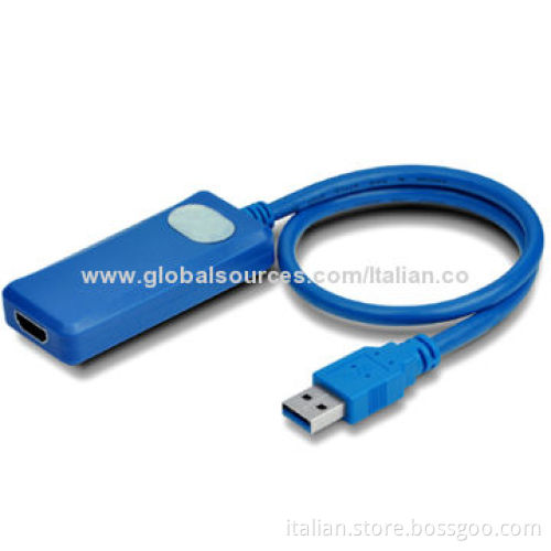 USB to HDMI Adapter with Cable, Plug-and-play Function